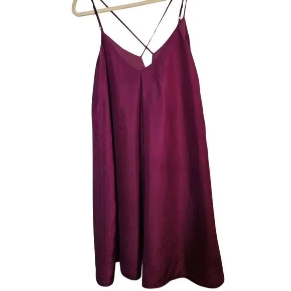 Rebecca Minkoff Dana dress, plum spaghetti strap. Size S. - Picture 4 of 6